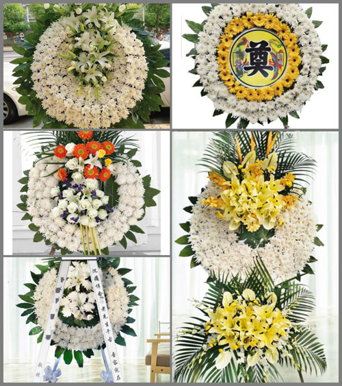 安徽安庆市怀宁县江镇镇余冲村花圈速递